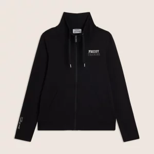 FREDDY <BR> Felpa Full Zip con Collo Alto