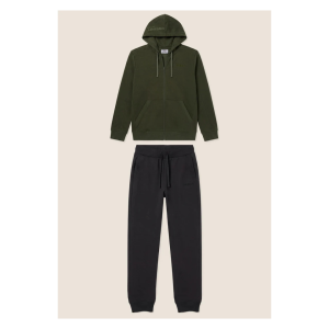 FREDDY <BR> Tuta da Uomo in Felpa Garzata con Zip e Cappuccio stampa 3D